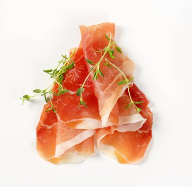 kurutulmuş jambon kekik ile hava