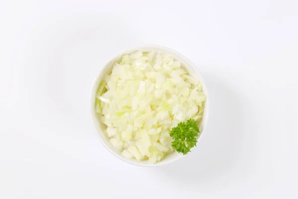 Posiekaną cebulę raw — Zdjęcie stockowe