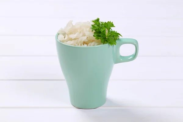 Rýžové těstoviny fusilli — Stock fotografie