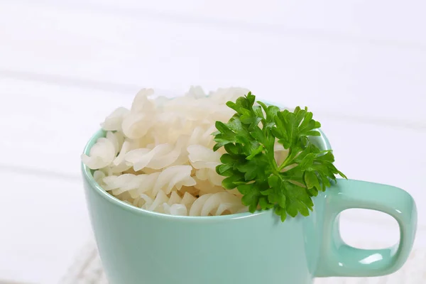 Reisnudeln fusilli — Stockfoto