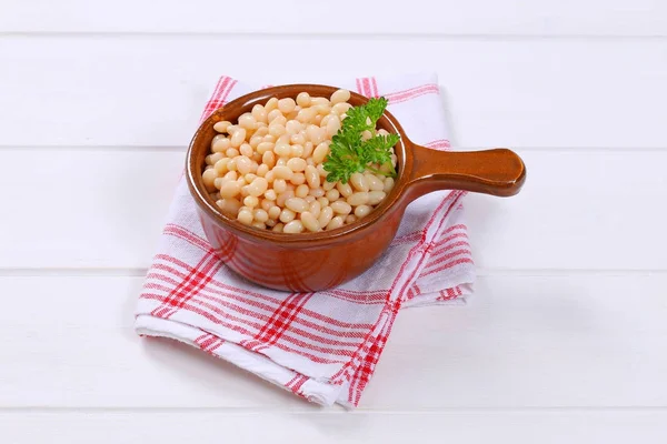 Canned white beans — Stock Photo, Image