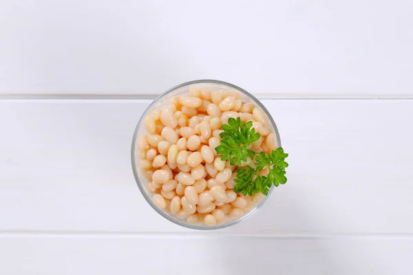 Fagioli bianchi in scatola — Foto Stock