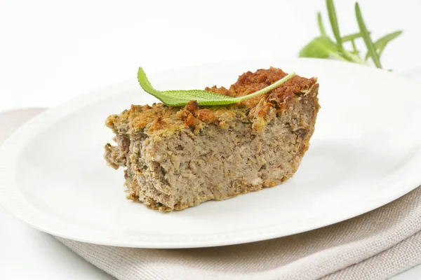 Pork and liver meatloaf — Stock Photo, Image