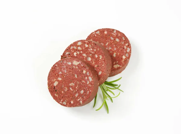 Salsiccia di sangue (budino nero ) — Foto Stock