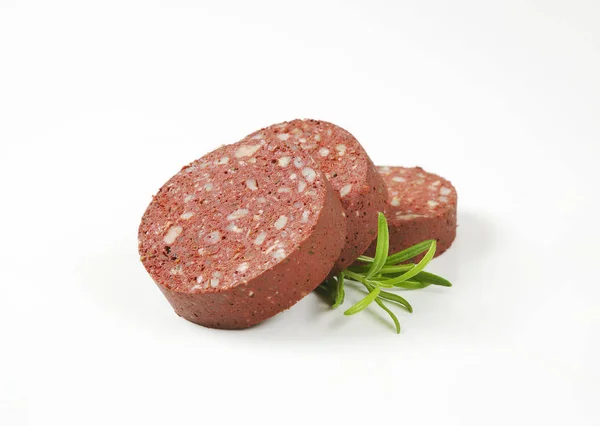 Salsiccia di sangue (budino nero ) — Foto Stock