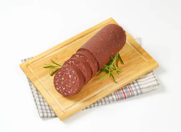 Salsiccia di sangue (budino nero ) — Foto Stock