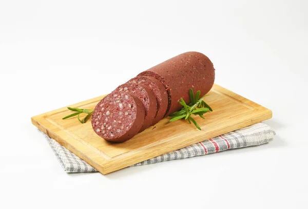 Кровавая колбаса (черный пудинг) ) — стоковое фото