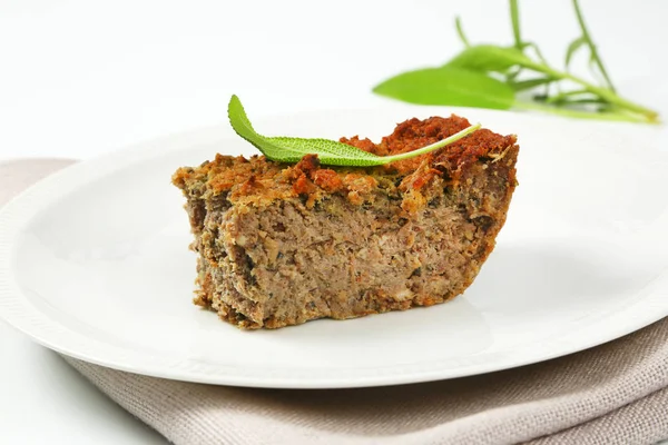 Pork and liver meatloaf — Stock Photo, Image