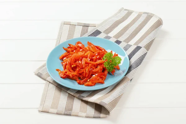 Eingelegte rote Paprika — Stockfoto