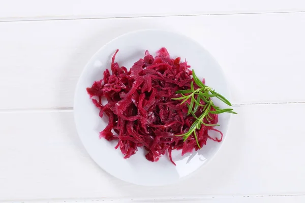 Pickled red cabbage — Stock Photo, Image
