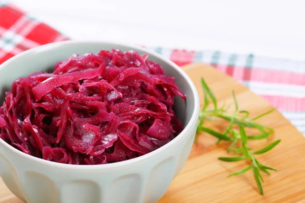 Repolho vermelho em conserva — Fotografia de Stock