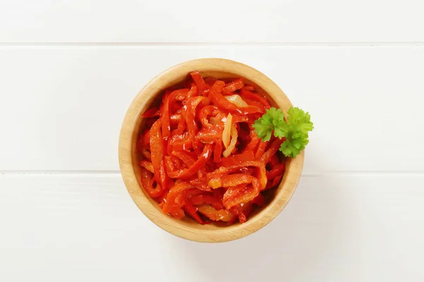 Pimientos rojos en escabeche — Foto de Stock