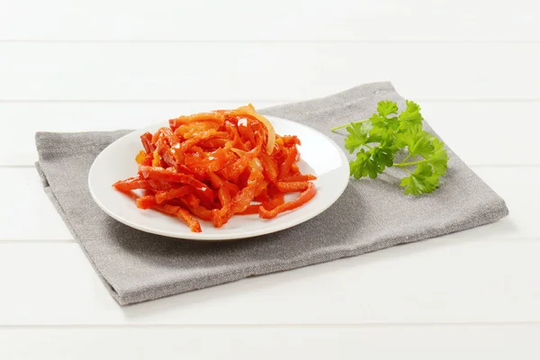 Eingelegte rote Paprika — Stockfoto