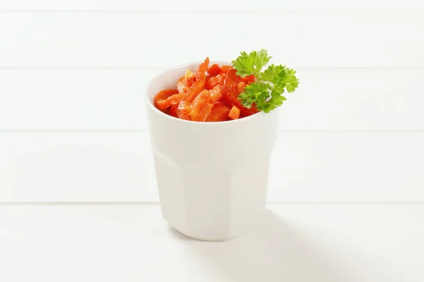 Pickled red peppers — Stock Photo, Image