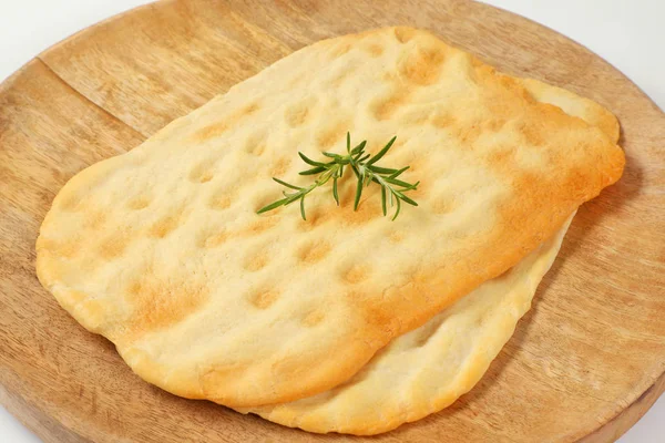 Traditionelles toskanisches Fladenbrot — Stockfoto