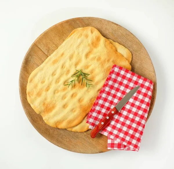 Tradiční toskánské chlebové placky — Stock fotografie