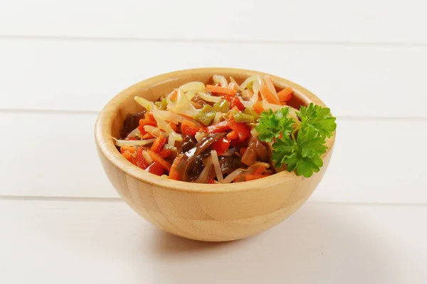 Salade van ingemaakte bean sprout — Stockfoto