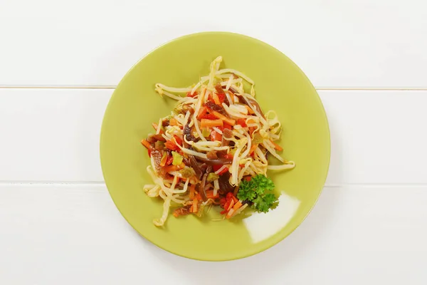 Ensalada de germinado de frijol en vinagre — Foto de Stock