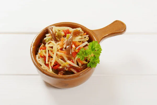 Ensalada de germinado de frijol en vinagre — Foto de Stock