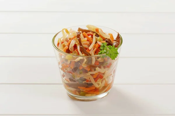 Turşu fasulye Filiz salatası — Stok fotoğraf
