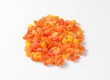 Kurutulmuş doğranmış papaya