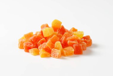 Kurutulmuş doğranmış papaya