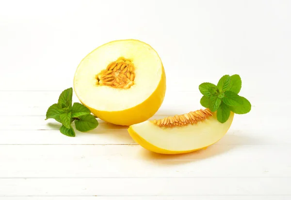 Färsk gul melon — Stockfoto