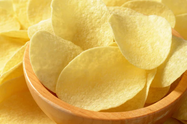 Salted potato crisps — Stock Photo, Image