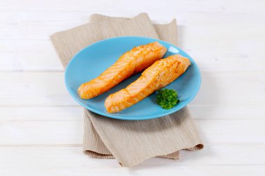 Kızarmış somon fileto