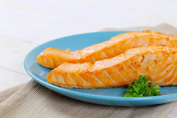 Pečené filety z lososa — Stock fotografie