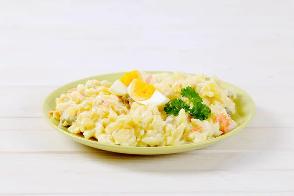 Plate of potato salad — Stock Photo, Image