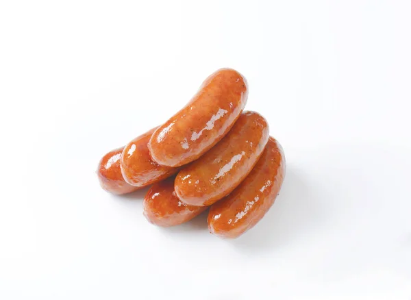 Grilled short sausages — Stock Photo, Image