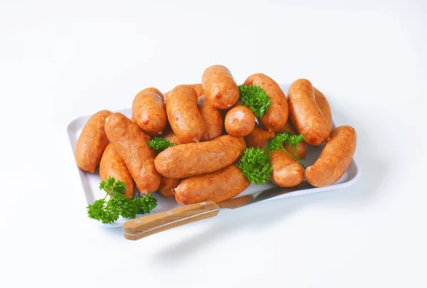 Organic kielbasa sausages — Stock Photo, Image
