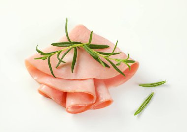 ince dilim jambon ve biberiye