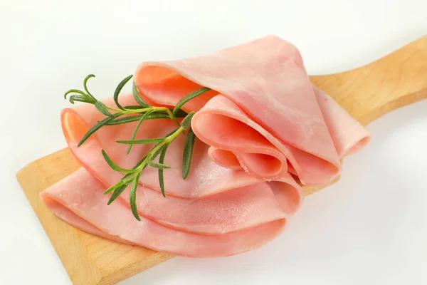 Fette sottili di prosciutto e rosmarino — Foto Stock