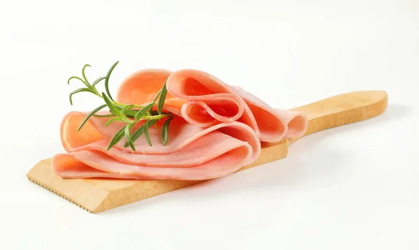 Fette sottili di prosciutto e rosmarino — Foto Stock