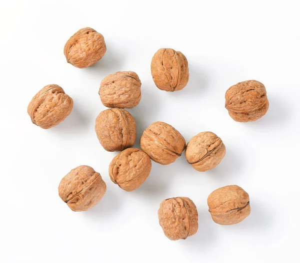 Group of whole walnuts — Stock Photo, Image