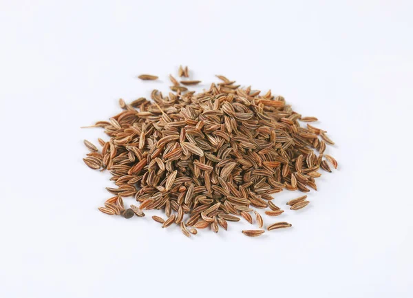 stock image handful of caraway seeds