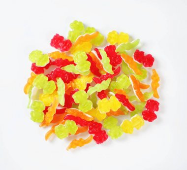 kleurrijke gummy snoepjes