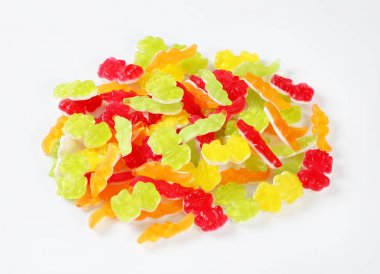 kleurrijke gummy snoepjes