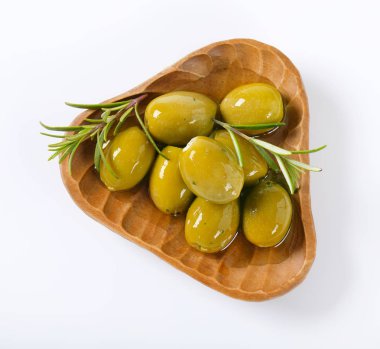 rosemary ile yeşil zeytin kase