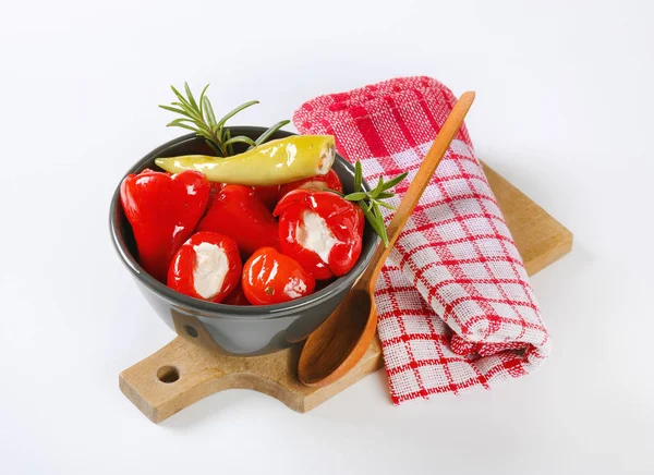 Kaas gevulde paprika — Stockfoto