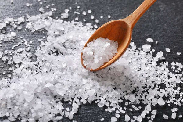 Grof korrelige zout — Stockfoto