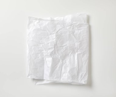 Buruşuk beyaz mumlu kağıt ambalaj