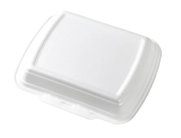 Caja de comida rápida blanca — Foto de Stock