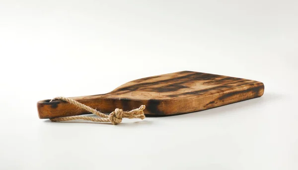 Rustic paddle shaped cutting board — 스톡 사진