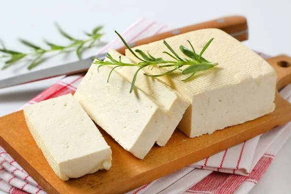 Cuajada fresca de frijol firme (tofu ) — Foto de Stock