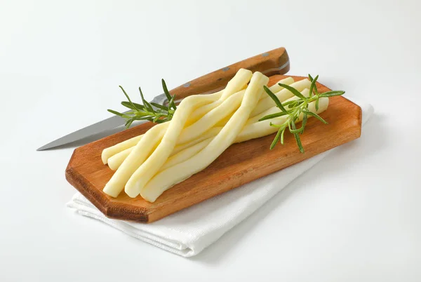 Unsmoked string cheese — Stock Photo, Image