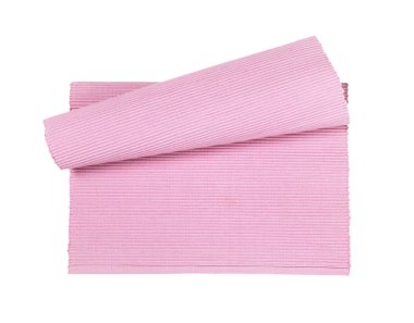 Pembe örülmüş pamuk yer minderi