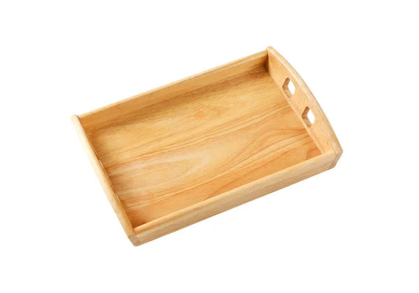 Wooden serving tray — Stock Photo, Image